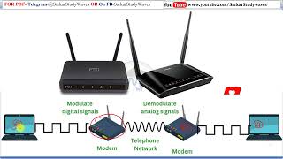 What is Modem  Modulator and Demodulator  Analog to digital Signal By Arvind [upl. by Fransisco]