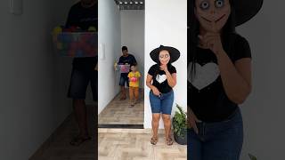 Cute siblings are shocked by moms surprise 🤣🤯🍭😱👧🏻😇👶🏻❤️👩🏻👹 [upl. by Fara]