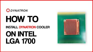 Install Cooler on Intel ® LGA 1700 [upl. by Roxana]