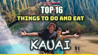 Top 16 Things To Do and Eat in HAWAII KAUAI TRAVEL GUIDE from a Hawaiian Travel amp Eat Like a Local [upl. by Ruttger203]