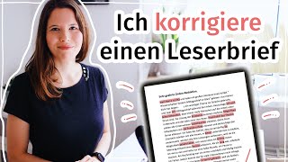 Korrektur eines Leserbriefs Besser Deutsch schreiben B2 [upl. by Arabeila]