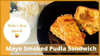 Mayo Smoked Pudla SandwichPudla Sandwich Veg Sandwich Mayo SandwichHow to Make Sandwich [upl. by Seltzer837]