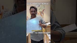 SELFADHESIVE ACRYLIC SHEET  ORDER NOW  NIDHI DECOR GOREGAON WEST [upl. by Fatimah]