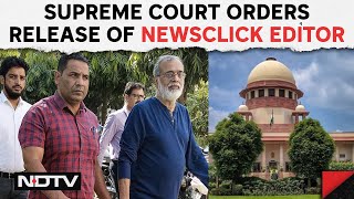 Prabir Purkayastha NewsClick  SC Orders Immediate Release Of NewsClick Founder quotArrest Voidquot [upl. by Gerius964]