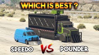 GTA 5 ONLINE  POUNDER CUSTOM VS SPEEDO CUSTOM WHICH IS BEST [upl. by Tehcac100]