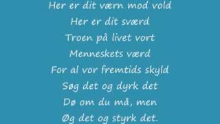 Kringsat af fjender med lyrics [upl. by Nic]