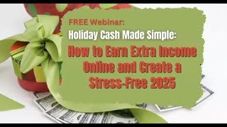 🎥 Webinar Replay Nov 22nd How to Earn Extra Income Online amp Create a StressFree 2025 [upl. by Netsirhc]