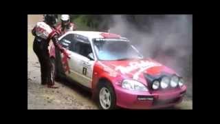 Honda Civic rally drivers eyes see what happens at the end [upl. by Acirderf]