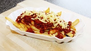 REZEPT CHILI CHEESE POMMES  schnell amp einfach selber machen [upl. by Annerb825]