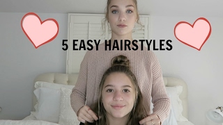 5 Easy Hairstyles [upl. by Hcurob]