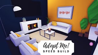 Modern Family Home Speed Build 🍊 Roblox Adopt Me [upl. by Asilim560]