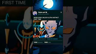 WHEN GOKU UNLOCK ULTRA INSTINCT FIRST TIME  SAIYAN GOD [upl. by Isbella302]