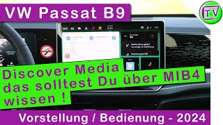 Discover Media Infotainmentsystem MIB4 im VW Passat B9 2024 [upl. by Dale]