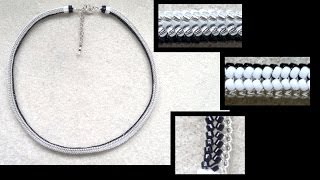 Stitch nr 9 Herringbone round stitch with miyuki beads beading tutorial [upl. by Iveson505]