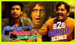 Indru Netru Naalai Movie Non Stop Superhit Comedy Scenes  Vishnu Vishal Karunakaran  Cini Clips [upl. by Nelleh476]