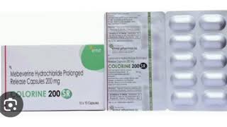 COLORINE 200 SR Capsules Mebeverine Hydrochloride Prolonged Release Capsules 200 mg [upl. by Meelas]