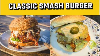 Classic Smash Beef Burger RecipeSmash Burger RecipeQuick and easy RecipeHow to make smash Burger [upl. by Carney]