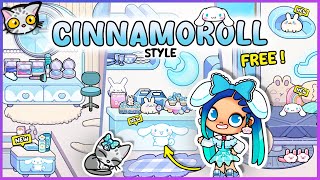 🌟 How to Decorate the CINNAMOROLL SUITE for FREE in the MANSION HOTEL  Avatar World PART 6 🏨✨ [upl. by Rech754]