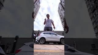 The giant almost crushed my car Please do not imitate the video effect Photography tutorial M [upl. by Tildy]