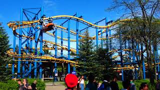 Canadas Wonderland Time Warp Roller Coaster 2018 4K [upl. by Berners]