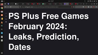 PS Plus Essential Games For February 2024 Leaks amp Prediction [upl. by Velma]