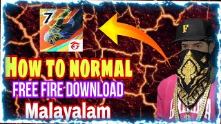 how to free fire normal download Malayalam [upl. by Todd171]