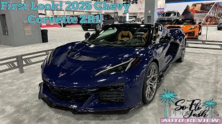 First Look At The 2025 Chevy Corvette ZR1 Convertible Miami International Auto Show [upl. by Soutor]