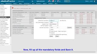 Encounter type  eMedPractice [upl. by Roydd]