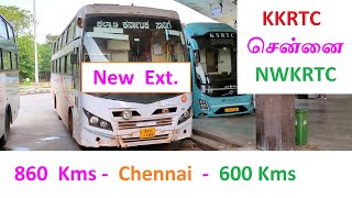 Newly Extended Chennai KKRTC Bus Route  KSRTC NWKRTC [upl. by Nosbig]