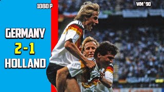 West Germany vs Netherlands 2  1 Second Round Exclusif Full Highlight World Cup 1990 HD [upl. by Eceryt]