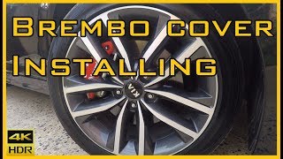 Brembo Caliper Cover Install [upl. by Nahtam]