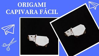 COMO FAZER UMA CAPIVARA ORIGAMI  DIY ANIMIAS DE PAPEL [upl. by Nike897]