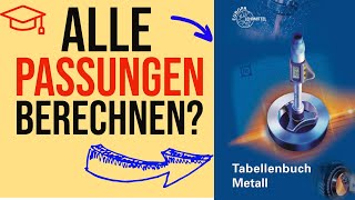 Wie kann ich ALLE PASSUNGEN rauslesen und berechnen  Prüfungsaufgabe Metall  Einfach erklärt [upl. by Alurta]