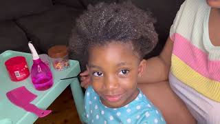 Simple baby girl natural hairstyle [upl. by Ianaj439]