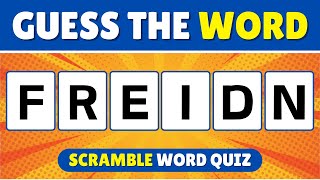 Guess The Scramble Word Challenge 6 Letter Words  Word Quiz [upl. by Limak588]