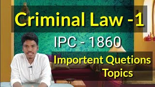 Criminal Law1IPC [upl. by Shih]