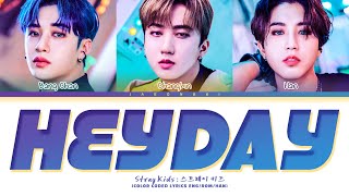 Stray Kids 3RACHA HEYDAY Lyrics Color Coded Lyrics  스트레이 키즈 HEYDAY 가사 [upl. by Monica]