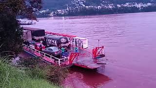 Enchente no Rio Guarita e a travessia das balsas no Rio Uruguai [upl. by Undis]