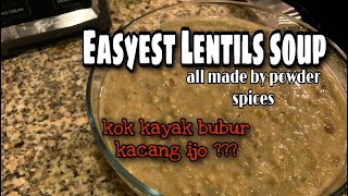 Lentils recipe  Moroccan food  Masak bubur lentils di Florida [upl. by Argella]