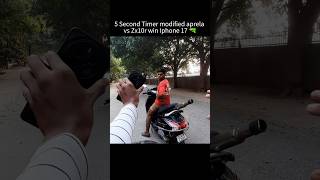 5 Second Timer modified aprela vs Zx10r win Iphone 17 🔫 shorts trending [upl. by Lejna]