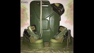 Puma fenty Zipped Boots cypress  kaki [upl. by Yantruoc]