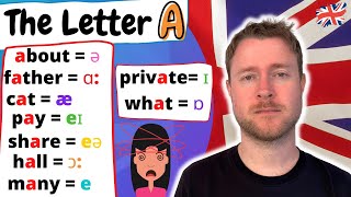 English Pronunciation  The Letter A  9 Ways to Pronounce the Letter A [upl. by Arutak420]