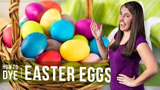 How to Dye Easter Eggs with Food Coloring or Natural Colors [upl. by Reames990]