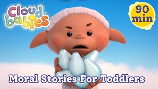 Moral Stories For Preschoolers To Watch Before Bed 💕 Cloudbabies Bedtime Stories Compilation [upl. by Herodias]