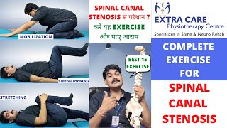 SPINAL CANAL STENOSIS EXERCISE amp STRETCHES  Avoid Surgery by BEST PHYSIOTHERAPY TREATMENT [upl. by Travax]