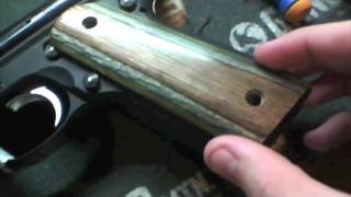 Tutorial on how to put any 1911 grips on a Ruger 2245 [upl. by Sim]