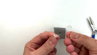 How to Set Herkimer Diamonds into Earrings using the Amoracast Prong Huggie Stud Earrings [upl. by Siusan]