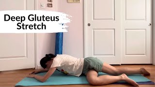 How to stretch your Gluteus Muscle [upl. by Barbarese490]