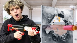 We test our Hardest Shooting Blaster out of our Nerf Collection [upl. by Lenaj]