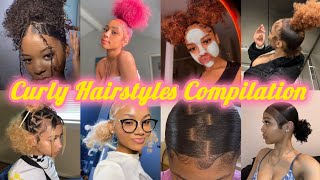 Natural Curly Hairstyles Compilation 💞 Viral Curly hair tiktoks [upl. by Ettezus496]